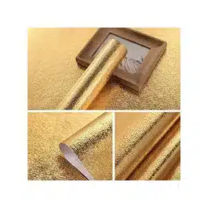 Aluminium Autocollant Étanche Pour Cuisine - Doré – Image 4