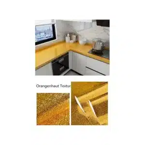 Aluminium Autocollant Étanche Pour Cuisine - Doré – Image 7