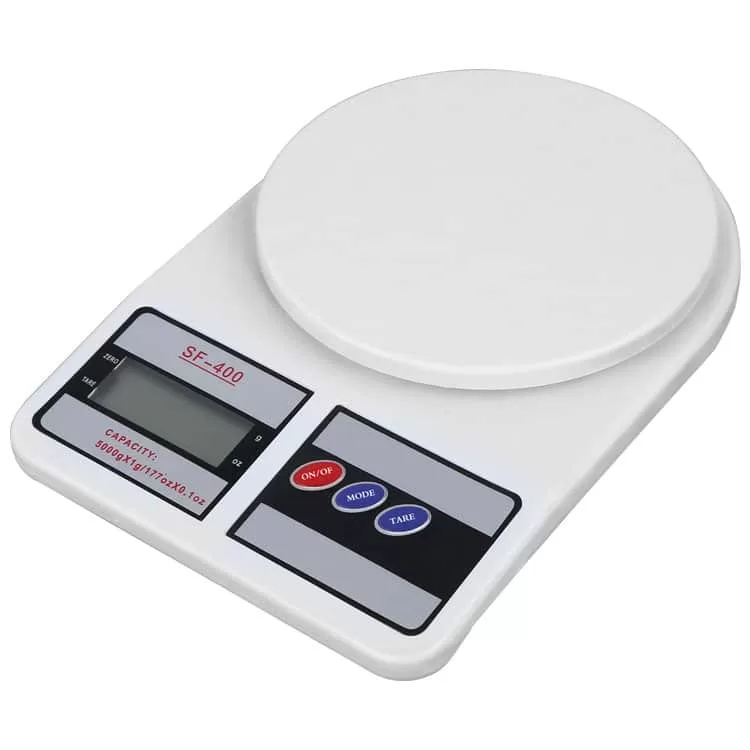 Balance de cuisine électronique - 10 kg - Blanc