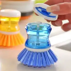 Brosse à vaisselle de cuisine avec distributeur de savon liquide – Image 1