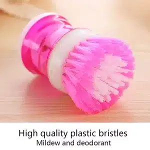 Brosse à vaisselle de cuisine avec distributeur de savon liquide – Image 4