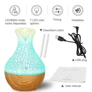 Humidificateur d'air ultrasonique LED – Image 8