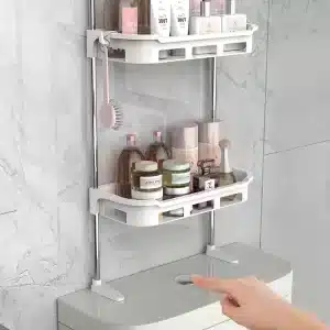 Étagère de rangement pour salle de bain au-dessus des toilettes - 3 Niveaux – Image 3