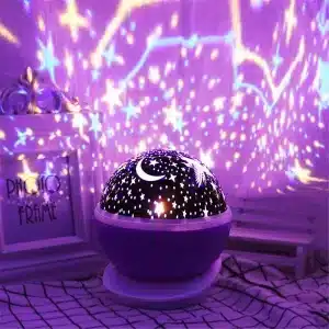 Lampe De Projection Jeux De Lumière Étoilée Rotative – Image 1