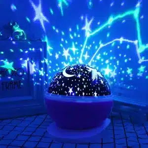 Lampe De Projection Jeux De Lumière Étoilée Rotative – Image 2