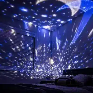 Lampe De Projection Jeux De Lumière Étoilée Rotative – Image 3