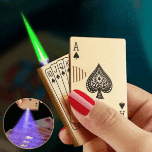 Briquet à Jet de Poker – Flamme Verte Puissante – Image 3