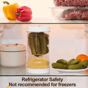 Distributeur d'Olives et Cornichons en Bocal pour Cuisine - Séparateur de Liquides